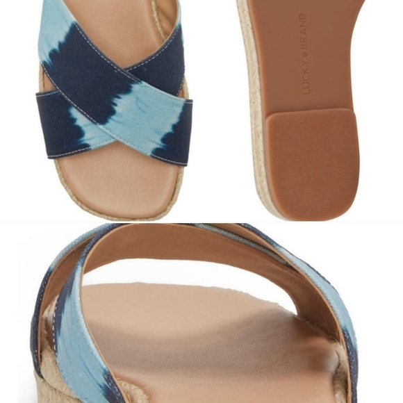 Brand new,Nordstrom Lucky Brand Gayte Jute Platform Sandals 7.5, 10, 6.5 - Picture 2 of 3